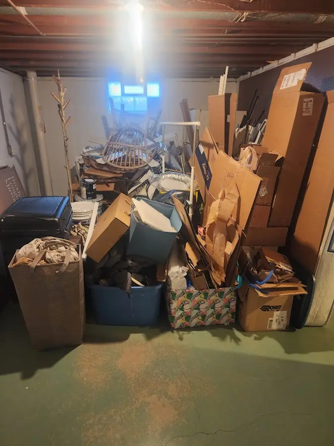 Roll-off dumpster container at job site for 15 Yard Dumpster Rental in Pevely